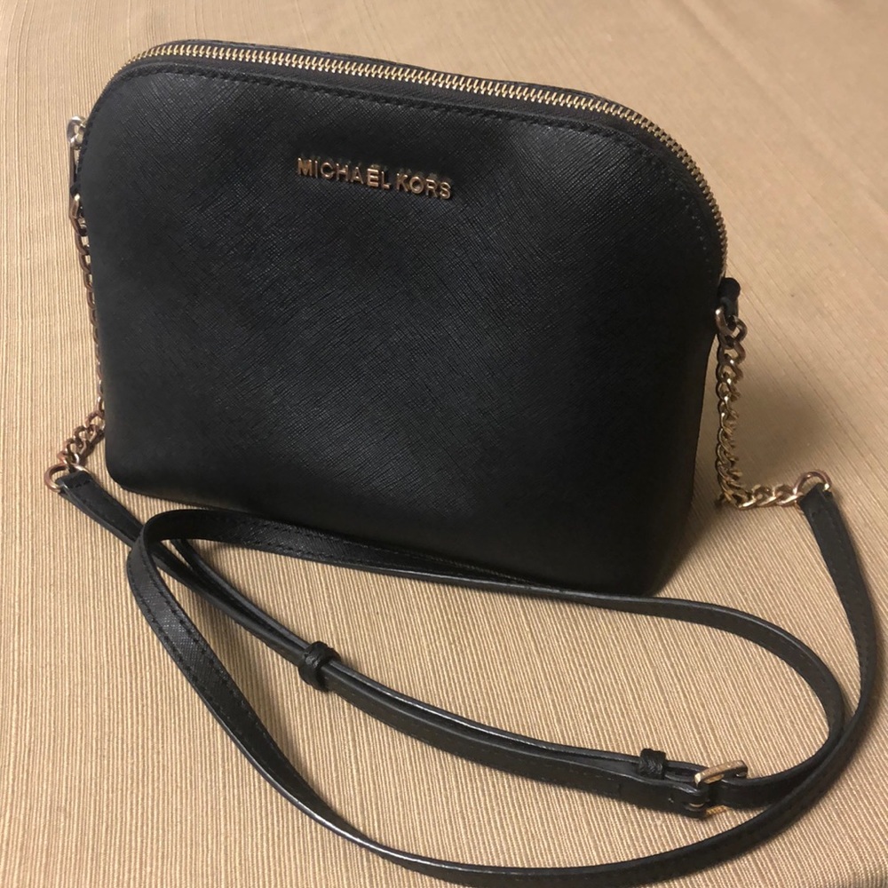 Michael Kors dome black cross body bag